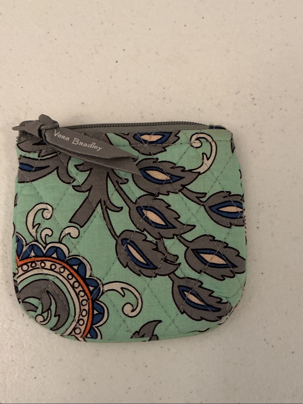 Vera Bradley Coin Purse in Retired “Fan Flowers” pattern